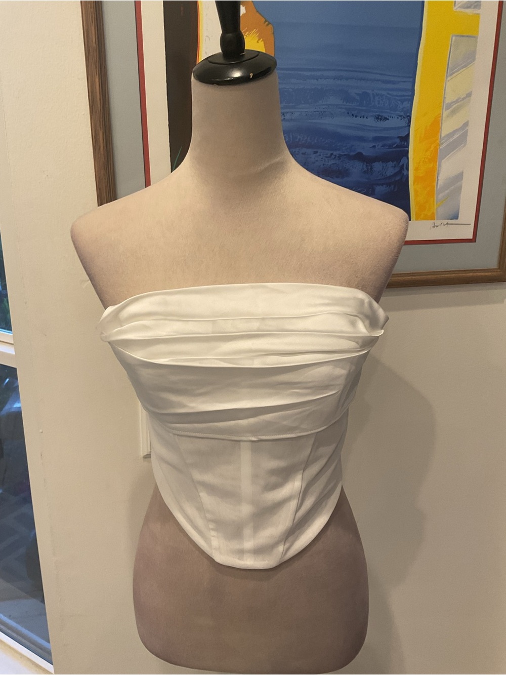 Sincerely Jules White Strapless Bandeau Top